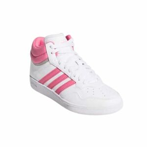Lány szabadidőcipő ADIDAS Hoops 4.0 Mid Jr cloud white pink fuchsia grey two kép