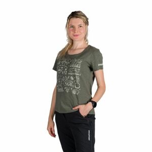 Női rövid ujjú túrázó póló NORTHFINDER AMIE-300darkgreen kép