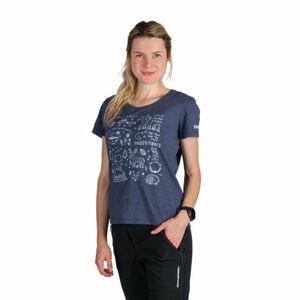 Női rövid ujjú túrázó póló NORTHFINDER AMIE-464bluenights kép