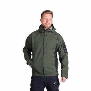 Férfi túrázó Softshell dzseki NORTHFINDER BRIO-550blackdarkgreen kép