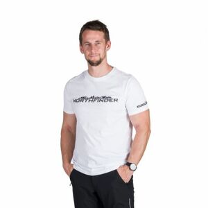 Férfi rövid ujjú túrázó póló NORTHFINDER FERDINAND-377white kép