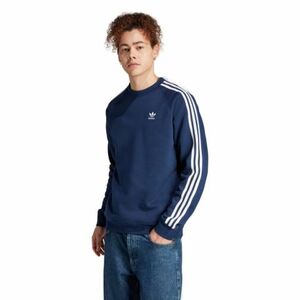 Férfi kapucnis pulóver ADIDAS ORIGINALS 3-STRIPES CREW-NINDIG kép