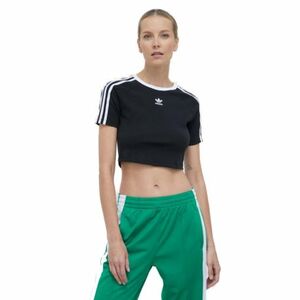 Női rövid ujjú póló ADIDAS ORIGINALS 3 S BABY TEE-BLACK kép