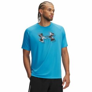 Férfi rövid ujjú edzőpóló UNDER ARMOUR UA M TECH PRINT FILL SS-BLU kép