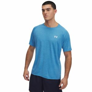 Férfi rövid ujjú edzőpóló UNDER ARMOUR UA Tech Textured SS-BLU kép