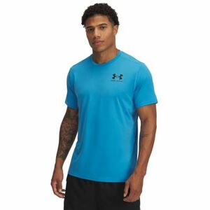 Férfi rövid ujjú edzőpóló UNDER ARMOUR UA Heatgear Fitted SS-BLU kép