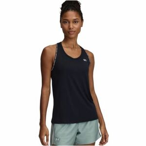 Női rövid ujjú edzőpóló UNDER ARMOUR Tech Knockout Tank-BLK kép