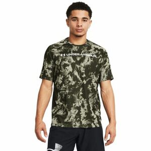 Férfi rövid ujjú edzőpóló UNDER ARMOUR UA TECH ABC CAMO SS-GRN kép