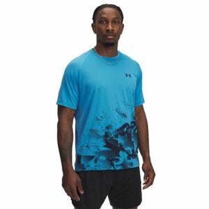 Férfi rövid ujjú edzőpóló UNDER ARMOUR UA M TECH FADE SS-BLU kép