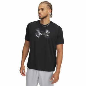 Férfi rövid ujjú edzőpóló UNDER ARMOUR UA M TECH PRINT FILL SS-BLK kép