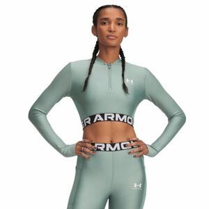 Női hosszú ujjú edzőpóló UNDER ARMOUR HeatGear Rib 1 4 Zip LS-GRN kép