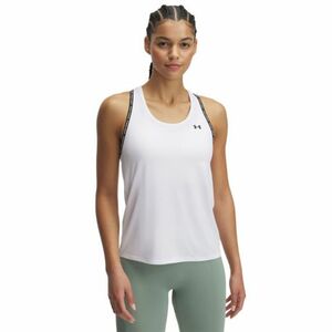 Női rövid ujjú edzőpóló UNDER ARMOUR Tech Knockout Tank-WHT kép