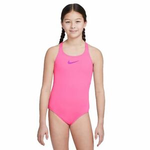 Lány úszó egyrészes fürdőruhája NIKE SWIM ESSENTIAL HYPER PINK-HYPER PINK kép