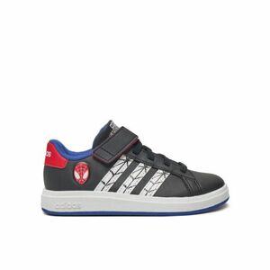 Fiú szabadidőcipők ADIDAS Grand Court Marvel Spider-Man K core black cloud white semi lucid blue kép