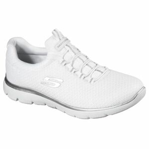 Női szabadidőcipők SKECHERS Summits Slip-Ins W white silver kép