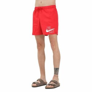 Férfi fürdőnadrág NIKE SWIM NIKE LOGO LAP 5 inch UNIVER-UNIVERSITY RED kép
