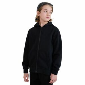 Fiú bélelt kapucnis pulóver zipzárral 4F JUNIOR SWEATSHIRT M1859-4FJWMM00TSWSM1859-20S-DEEP BLACK kép
