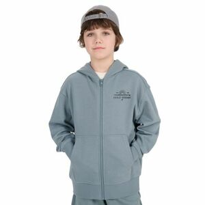 Fiú kapucnis pulóver zipzárral 4F JUNIOR SWEATSHIRT-JWSS25TSWSM1522-46S-TURQUISE kép