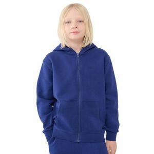 Fiú kapucnis pulóver zipzárral 4F JUNIOR SWEATSHIRT-JWSS25TSWSM1851-36S-BLUE kép