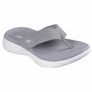 Női papucsok (strandcipők) SKECHERS On The Go 600 Sunny W grey white kép