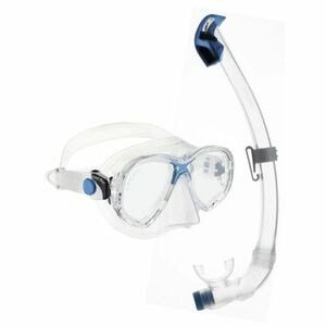 Junior búvár snorkel szett CRESSI MAREA JUNIOR + SEAL DRY JUNIOR COMBO CLEAR AZURE kép