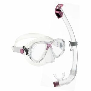 Junior búvár snorkel szett CRESSI MAREA JUNIOR + SEAL DRY JUNIOR COMBO CLEAR PINK kép