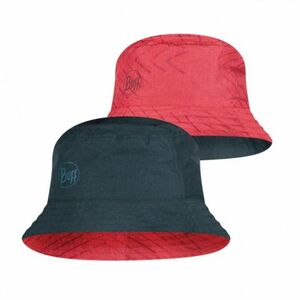 Kalap BUFF TRAVEL BUCKET HAT COLLAGE RED-BLACK -RED-Standard kép