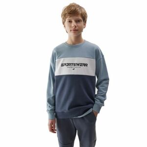 Fiú kapucnis pulóver 4F JUNIOR SWEATSHIRT-JWSS24TSWSM0923-34S-LIGHT BLUE kép