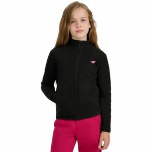 Lány polár pulóver cipzárral 4F JUNIOR FLEECE F346-4FJWAW25TFLEF346-20S-DEEP BLACK kép