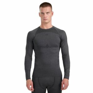 Férfi hosszú ujjú thermo póló 4F SEAMLESS UNDERWEAR M237-WAW25USEAM237-21M-BLACK MELANGE kép