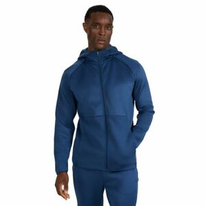 Férfi bélelt edzőpulóver cipzárral 4F SWEATSHIRT FNK M560-WAW25TFSWM560-32S-DENIM kép