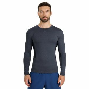 Férfi hosszú ujjú edzőpóló 4F LONGSLEEVE FNK M507-WMM00TFLOM507-22M-ANTHRACITE MELANGE kép