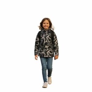 Lány síelés Polár pulóver 4F JUNIOR FLEECE UNDERWEAR F061-4FJWAW25UFLEF061-93A-MULTICOLOUR 3 ALLOVER kép