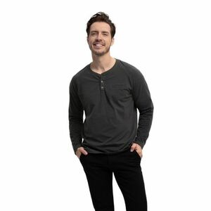 Férfi hosszú ujjú póló VOLCANO L-CHARL-701M-Grey MEL kép