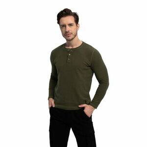 Férfi hosszú ujjú póló VOLCANO L-AZUX-302-KHAKI kép
