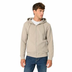 Férfi zipzáras pulóver VOLCANO B-LERMO-102-BEIGE kép