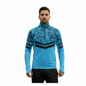 Férfi sídzseki pulóver 1 2 cipzárral NORTHFINDER BERTI-282blueblack kép