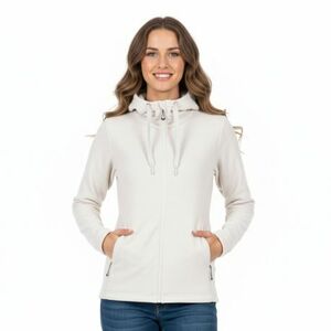 Női cipzáras melegítő túramikina NORTHFINDER BRIANNE-529creamwhite kép