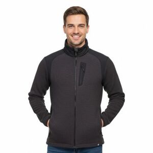 Férfi bélelt túrázó pulóver cipzárral NORTHFINDER SZYMON 270blackblack kép