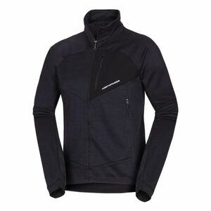 Férfi bélelt túrázó pulóver cipzárral NORTHFINDER JULISTE-270blackblack kép