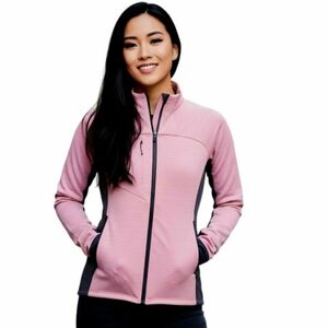 Női cipzáras melegítő túramikina NORTHFINDER JACLYN-521roseblack kép