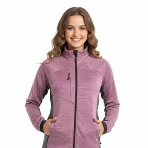 Női cipzáras melegítő túramikina NORTHFINDER JACLYN-671plumblack kép