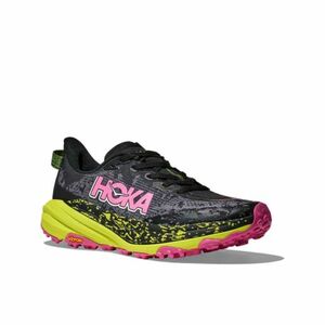 Női terepfutó cipők HOKA Speedgoat 6 W black neon hoka citrus kép