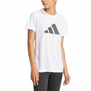 Női rövid ujjú edzőpóló ADIDAS WE LOGO T WHITE BLACK kép