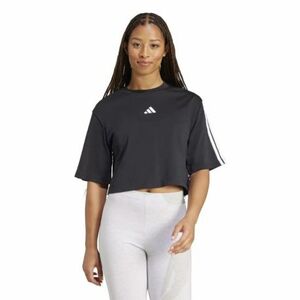 Női rövid ujjú póló ADIDAS W 3S SJ TLR T BLACK WHITE kép