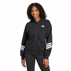 Női cipzáras pulóver ADIDAS W FI 3S FZ HD BLACK kép