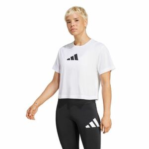 Női rövid ujjú edzőpóló ADIDAS WE BL TEE WHITE kép