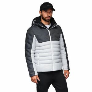 Férfi kapucnis dzseki OMBRE Jacket OM-JALP-0206 V-3 dark gray gray kép