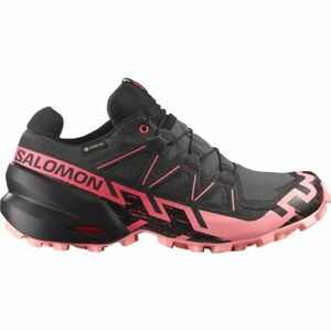 Női terepfutó cipők SALOMON Speedcross 6 GTX W nine iron black flamingo pink kép