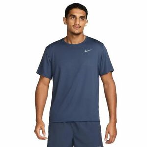 Férfi rövid ujjú futó póló NIKE M NK DF UV MILER SS THUNDER BLUE REFLECTIVE SILV kép